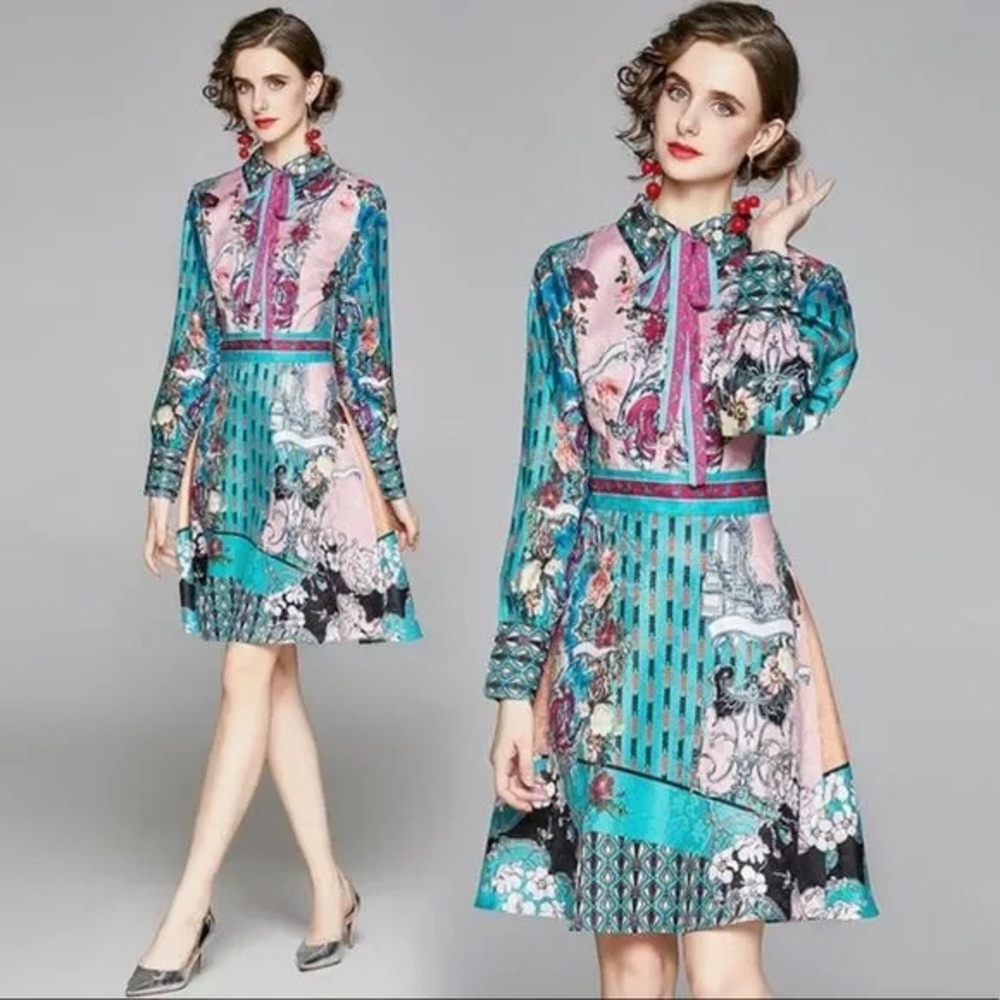 Dalia MacPhee  Floral  Casual DressSize: L